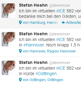 virtuelle Zugfahrt virtuelle Zugfahrt
