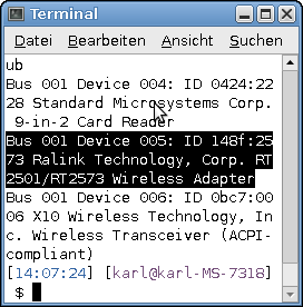 wifi treiber mit USB