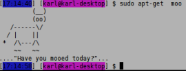 Linux macht moo Linux macht moo