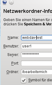 webdav mit Linux