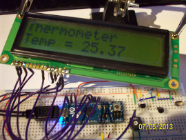 Thermometer mit Arduino Thermometer mit Arduino