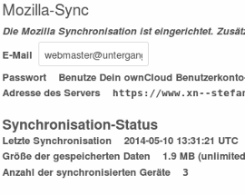 Firefox 29 und owncloud 6