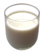Glas mit Milch