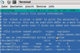 fstab vom E-cafe Netvbook
