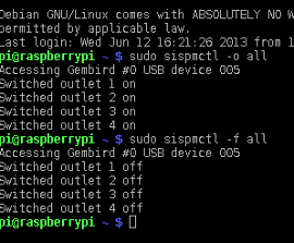 Raspberry pi schaltet Gembird Steckdosen Raspberry pi schaltet Gembird Steckdosen